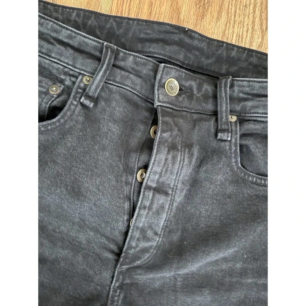 RAG & BONE NY Men Fit 2 Slim Archer Faded Black Jean Slim Stretch Denim Men 32